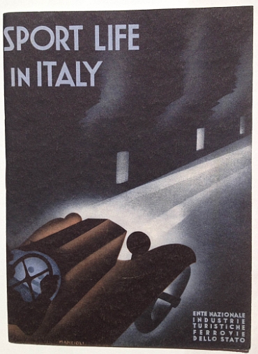 Sport Life in Italy, circa 1930, by Corrado Manciolo, published by ENIT