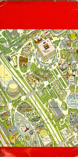 Hermann Bollmann's Isometric New York World's Fair 1964 - 1965 Map, Back Cover