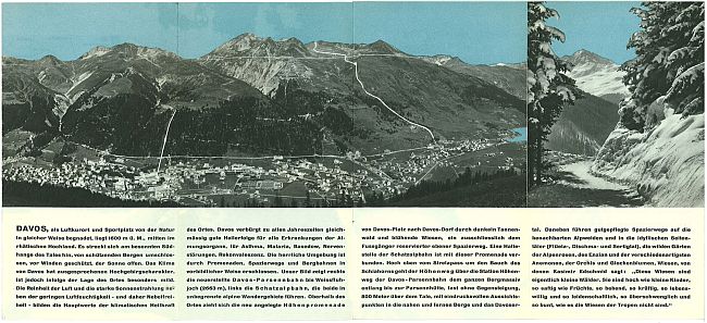 Davos Travel Brochure by Herbert Matter, circa 1935 View Two